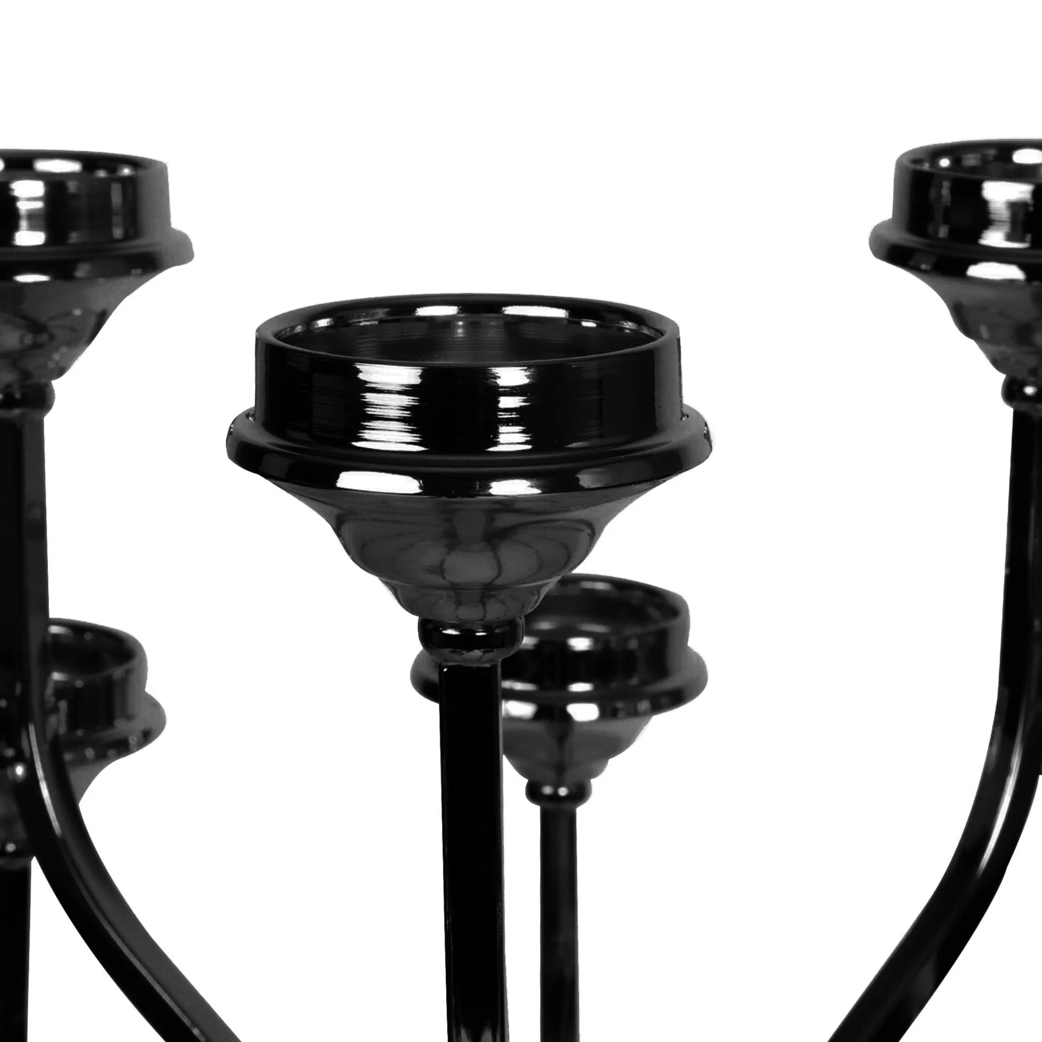 12 Arms Candle Holder Wedding Candelabra Table Centerpiece 48"H - Black