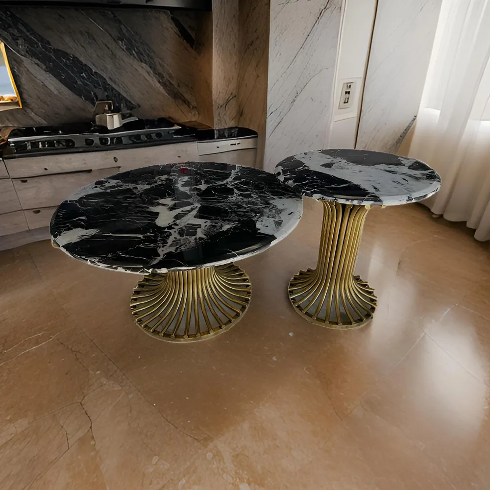 2-In-1 Luxury Marble Coffee Table