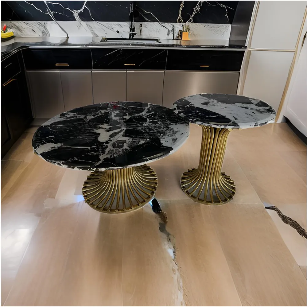 2-In-1 Luxury Marble Coffee Table