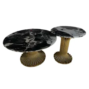 2-In-1 Luxury Marble Coffee Table