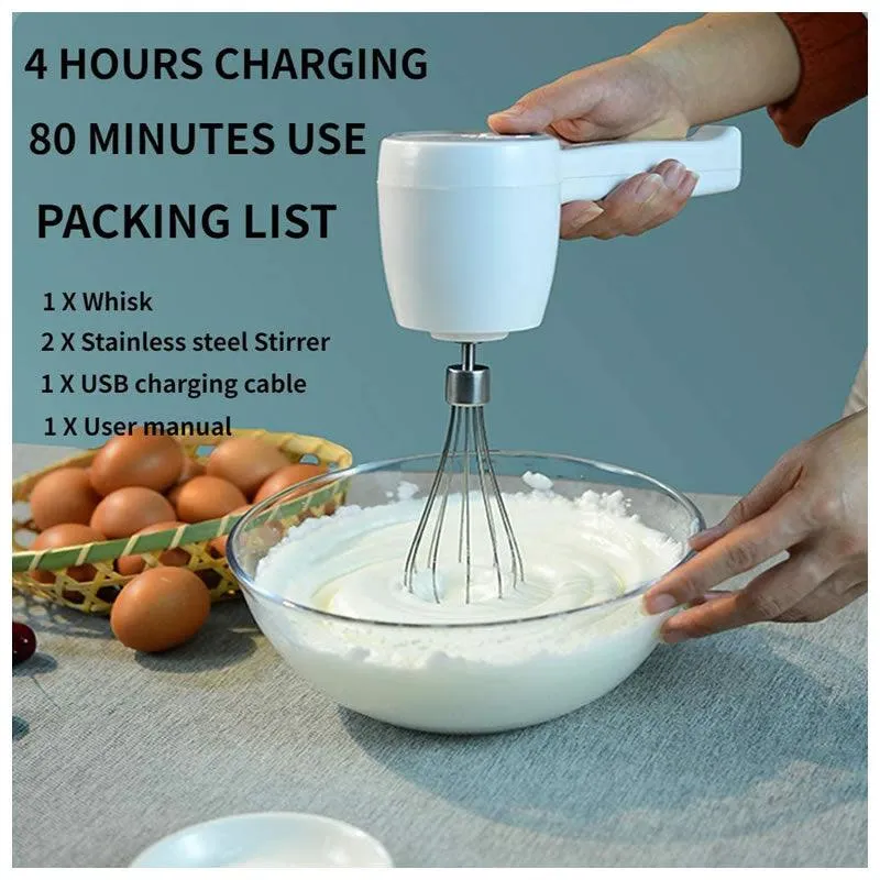 3-Speed Portable Electric Food Mixer Hand Blender Ib-190