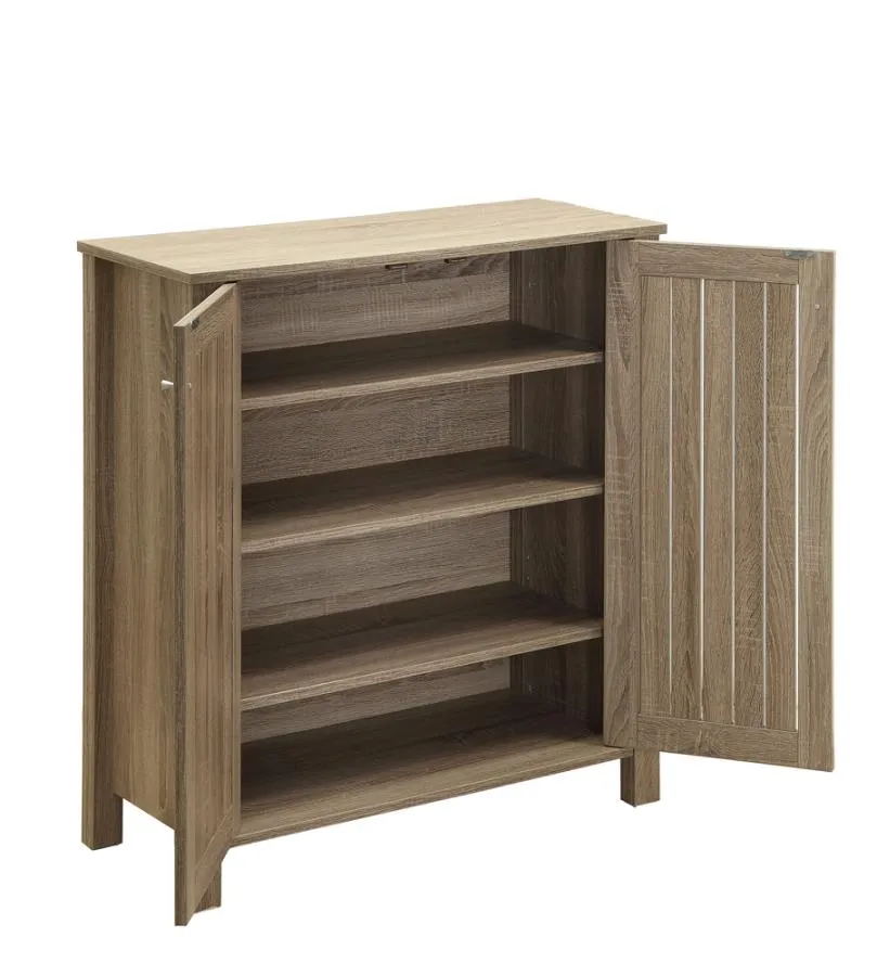 4-shelf Shoe Cabinet Dark Taupe