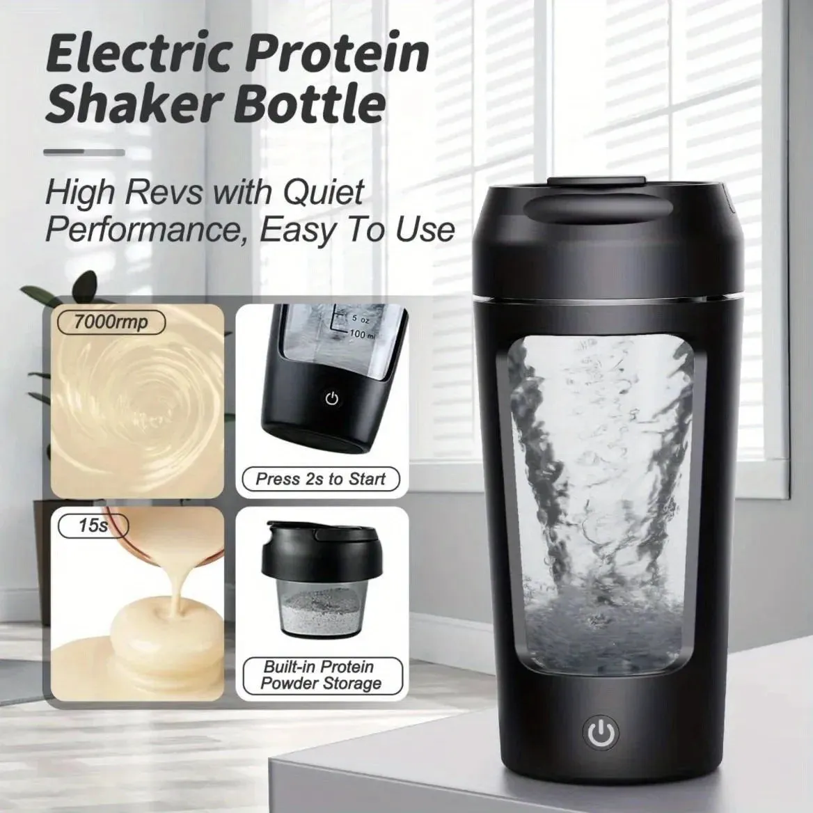 500ML Electric Protein Powder Mixing Cup