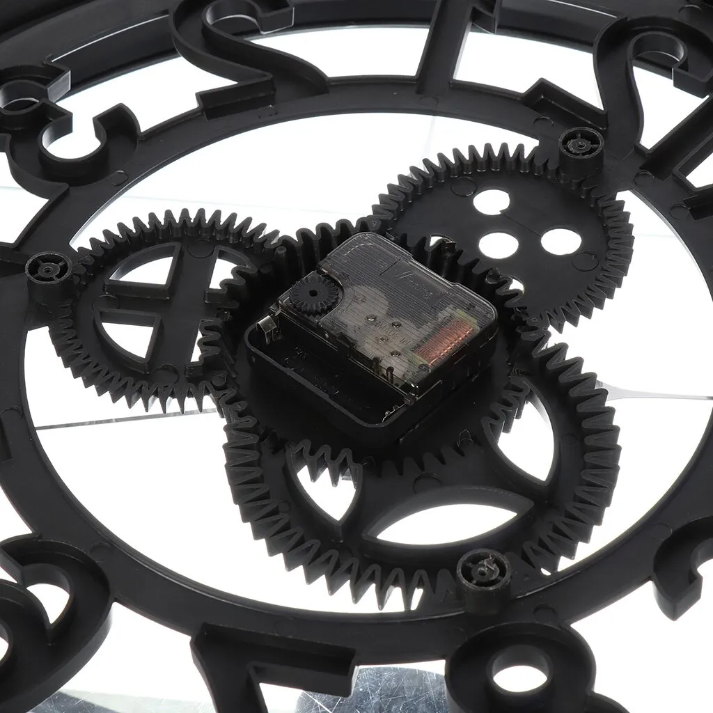 51Cm Round Antique Battery Powered Gear Wall Clock 6726B