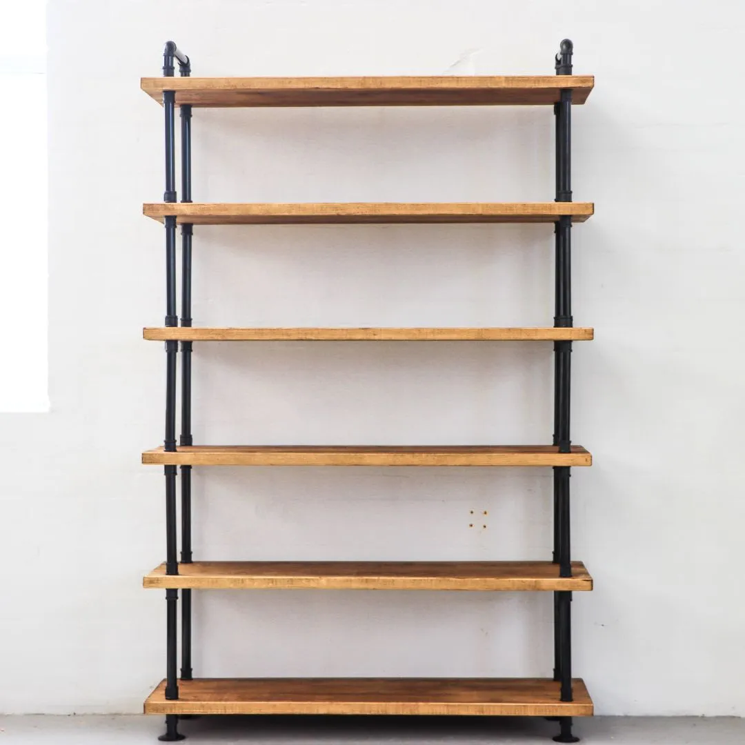 6 Shelf Free Standing Pipe Shelving Unit