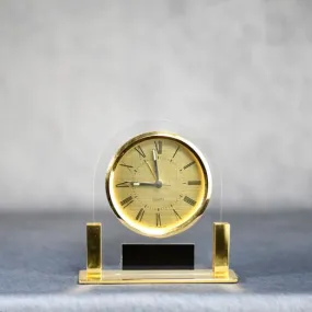 Acrylic Gold Face Clock