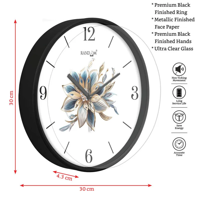 Alec Floral Wall Clock