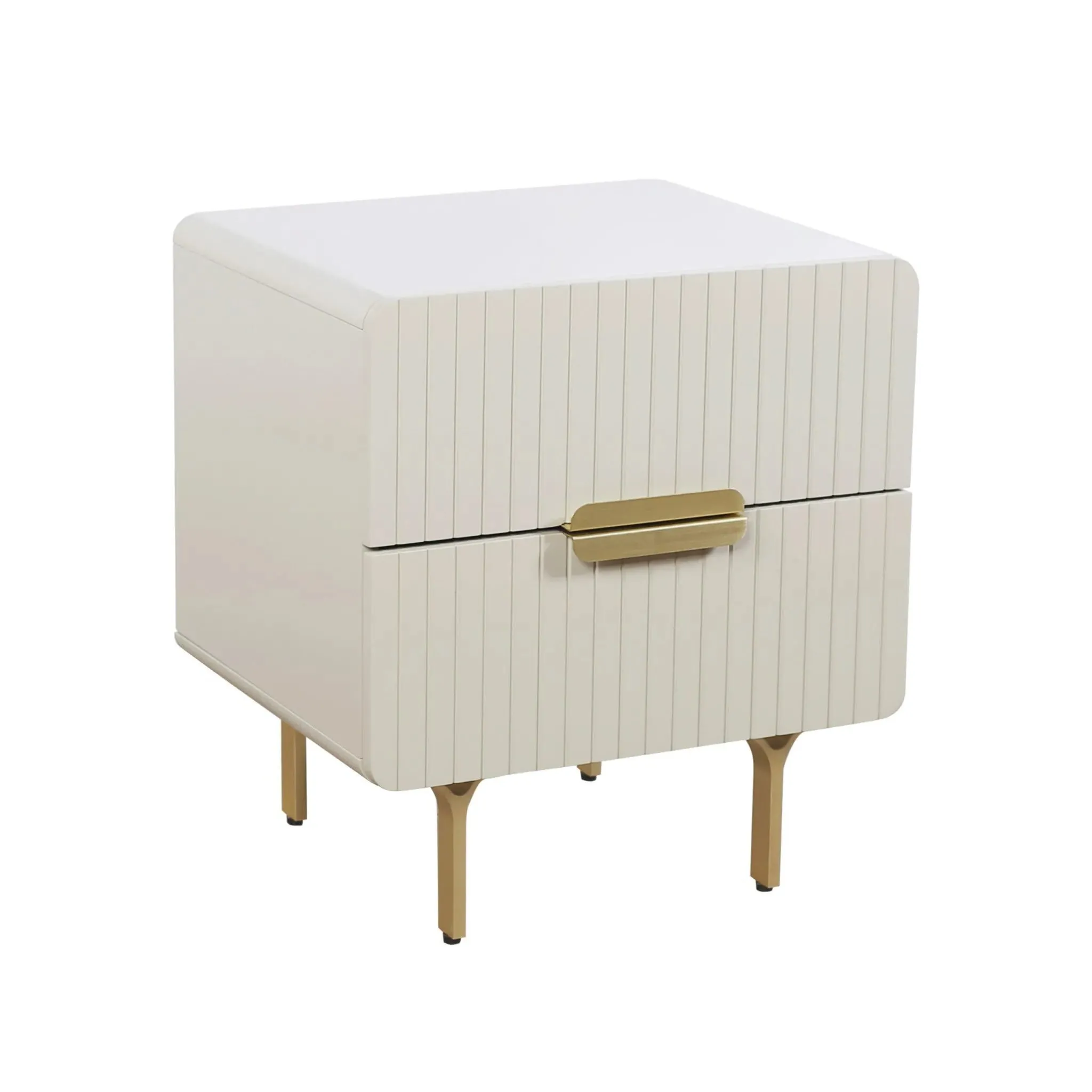 AMELIA Vintage White Nightstand