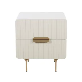 AMELIA Vintage White Nightstand