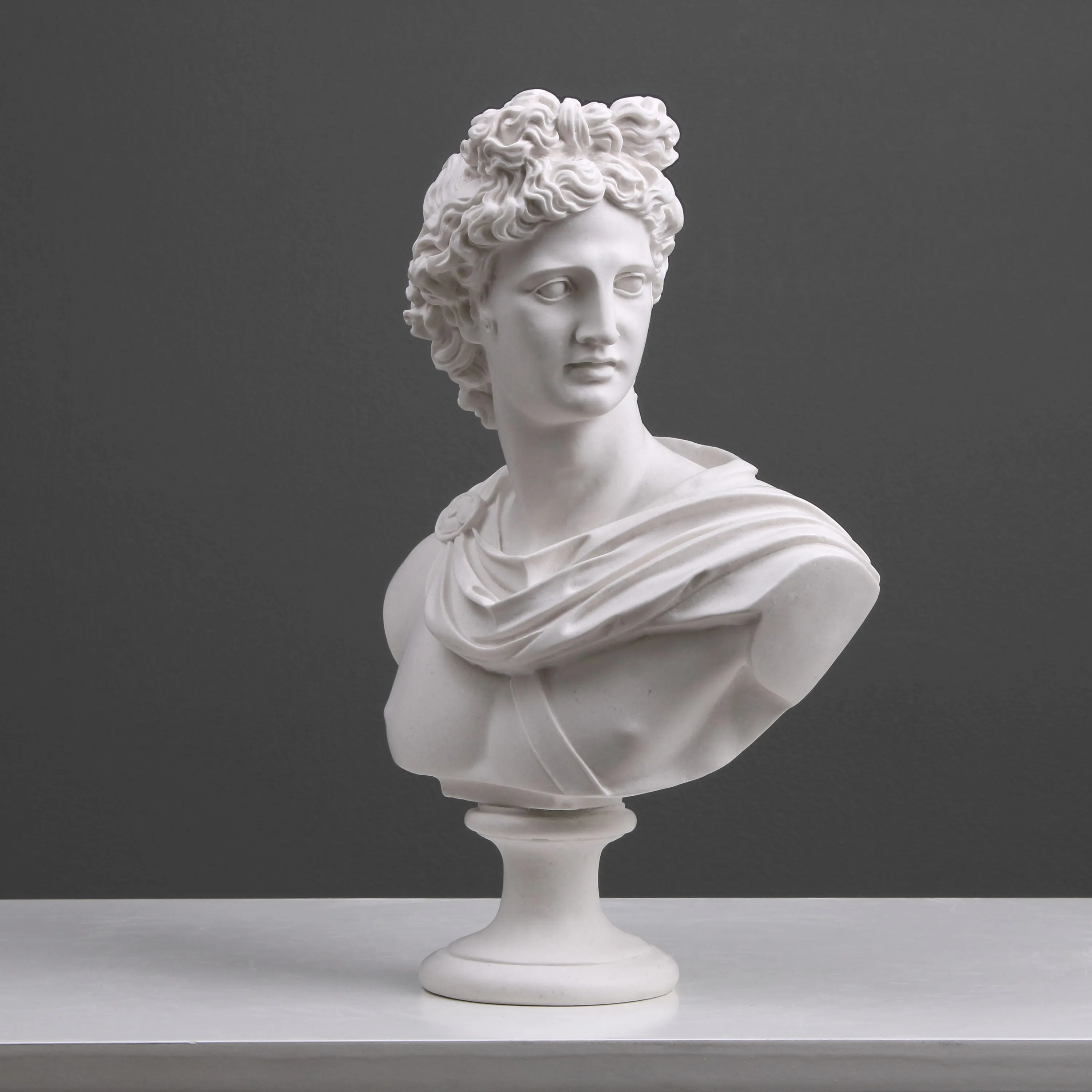 Apollo Bust Statue (Greek God Statue)