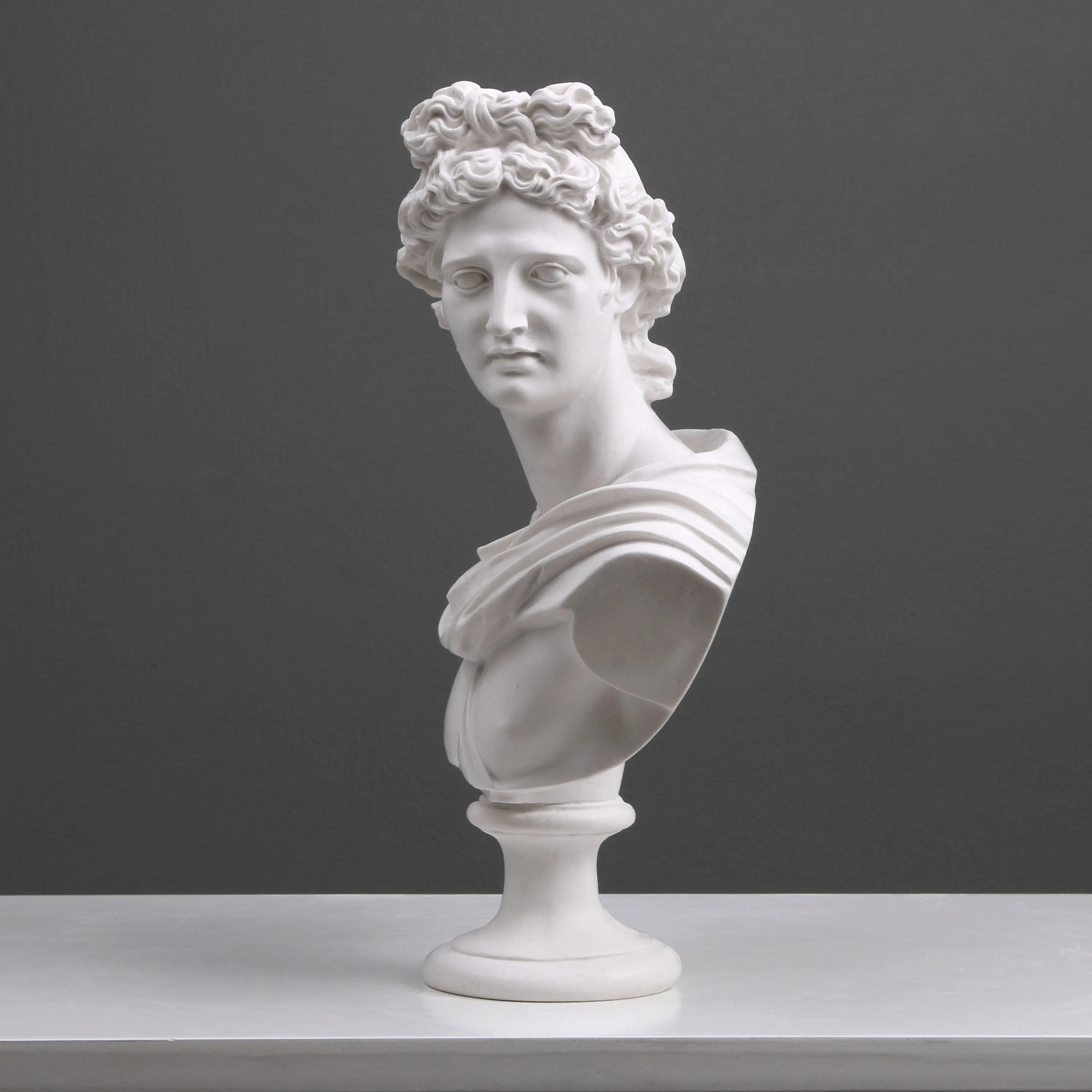 Apollo Bust Statue (Greek God Statue)