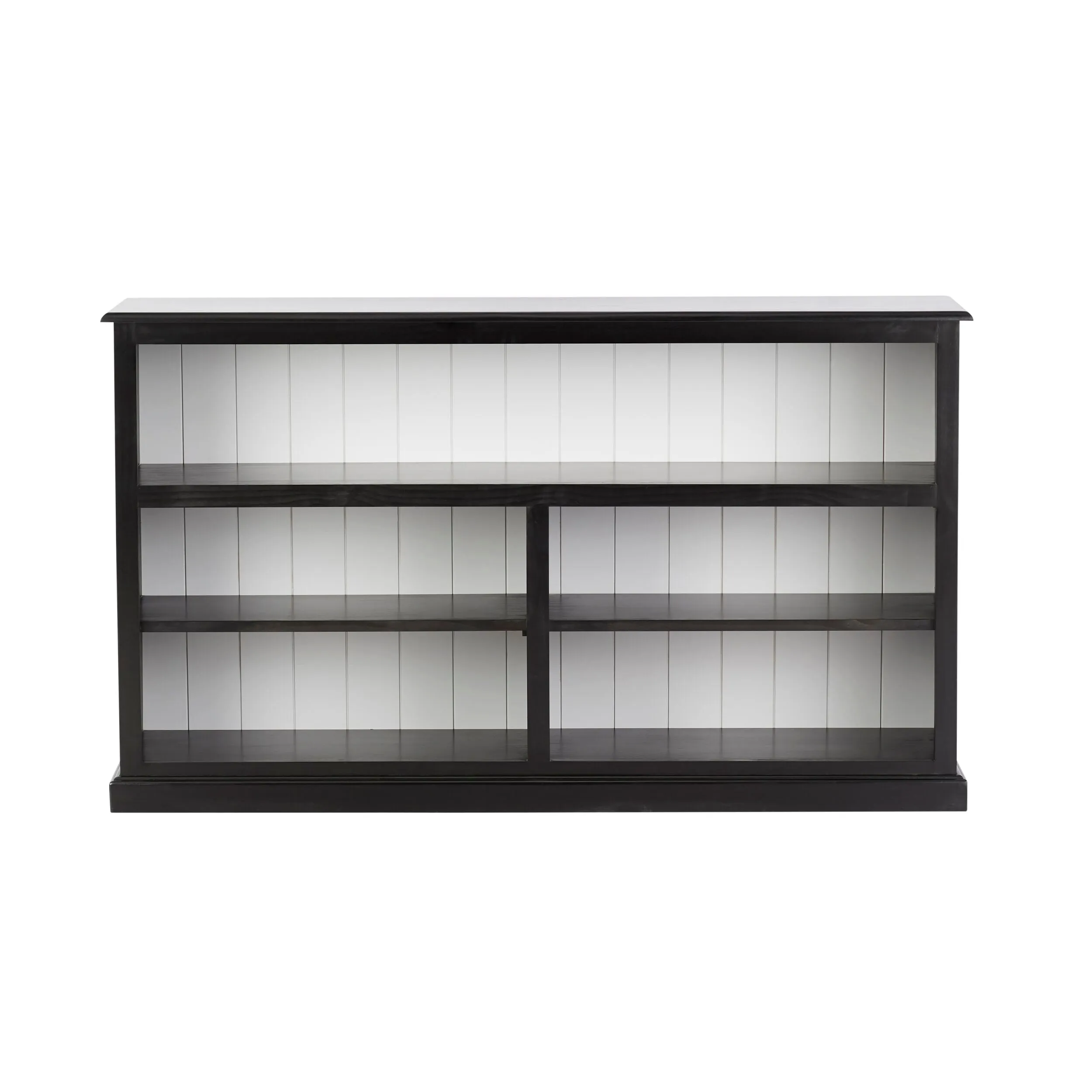 Armand Lowline Bookcase 90 x 155cm Black