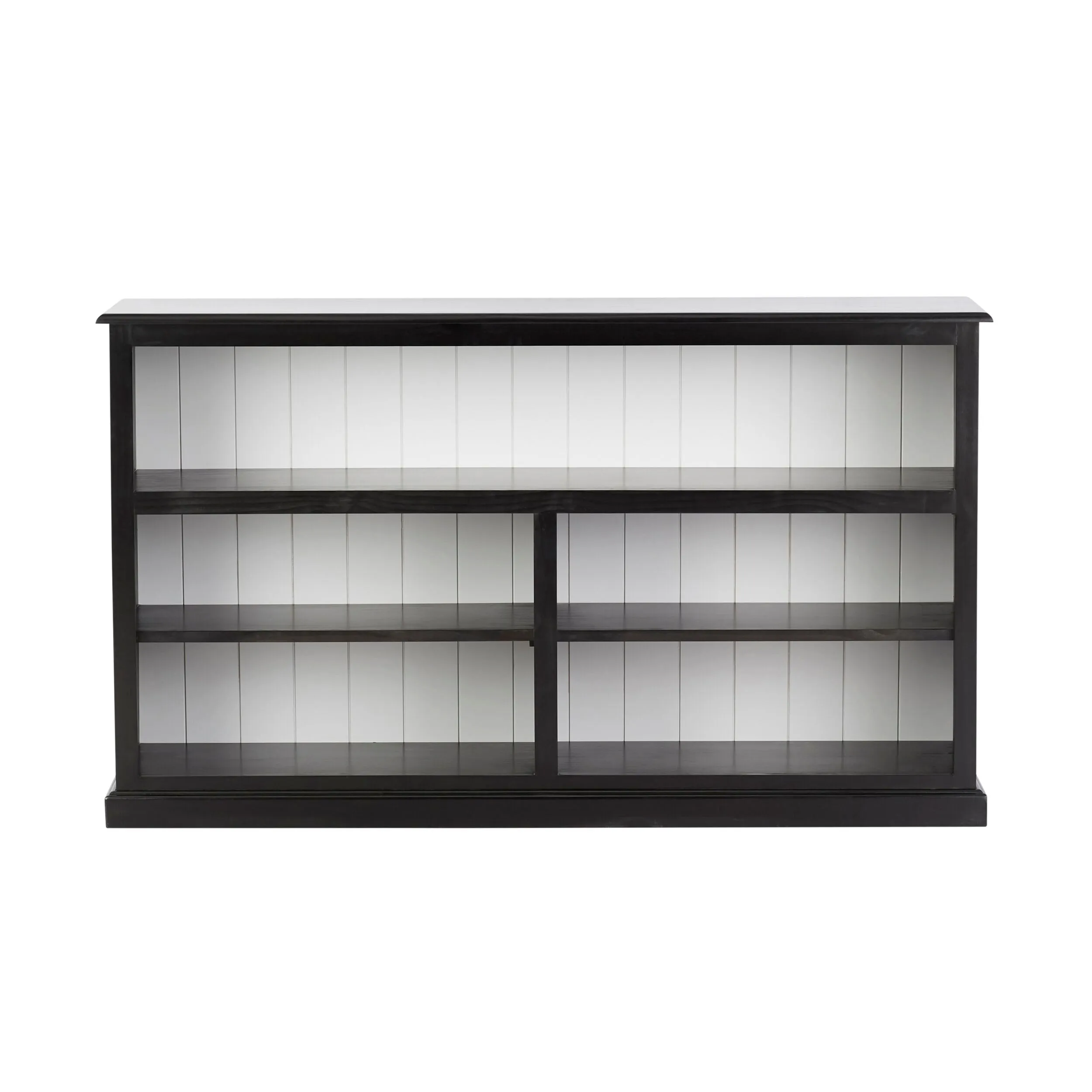 Armand Lowline Bookcase 90 x 155cm Black