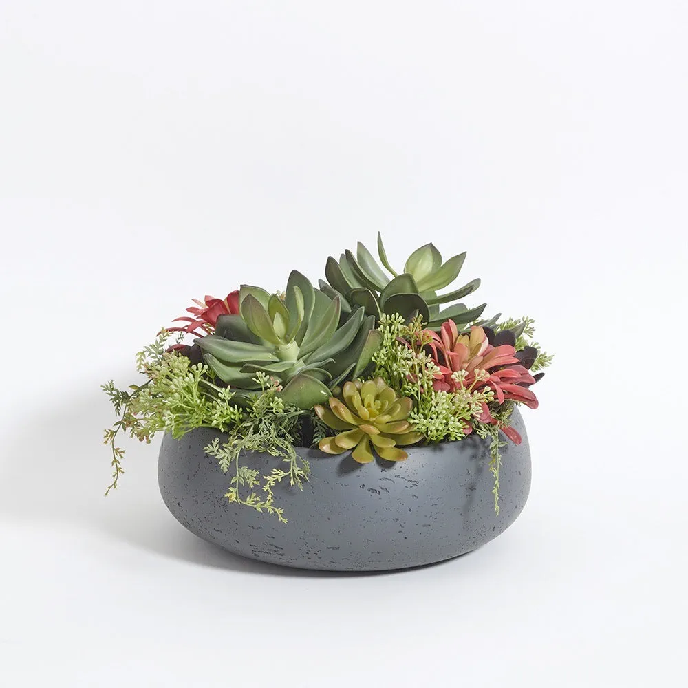 Artificial Succulent Arrangement - Round