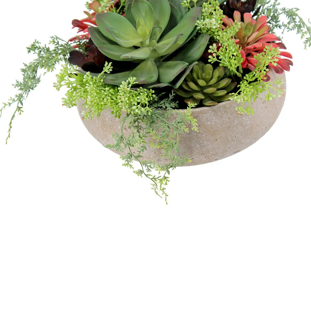 Artificial Succulent Arrangement - Round