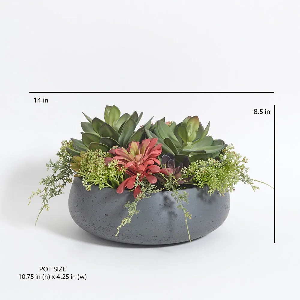 Artificial Succulent Arrangement - Round