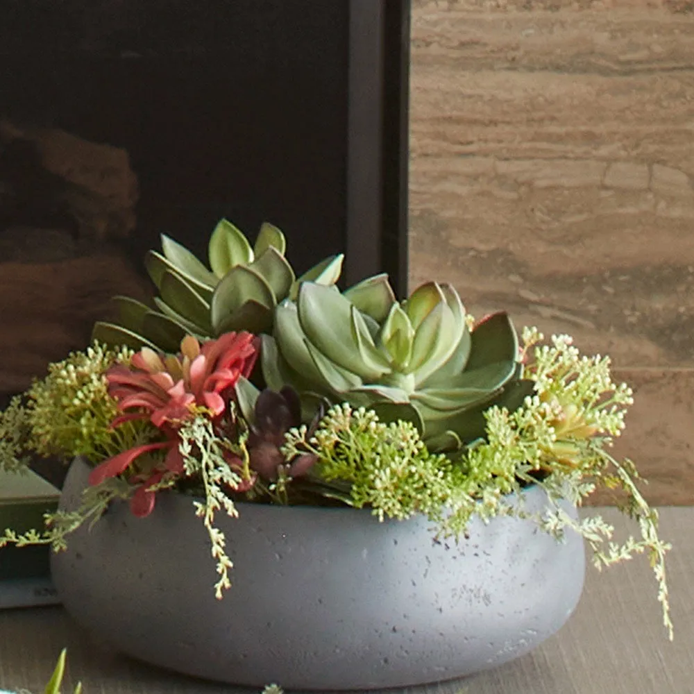 Artificial Succulent Arrangement - Round