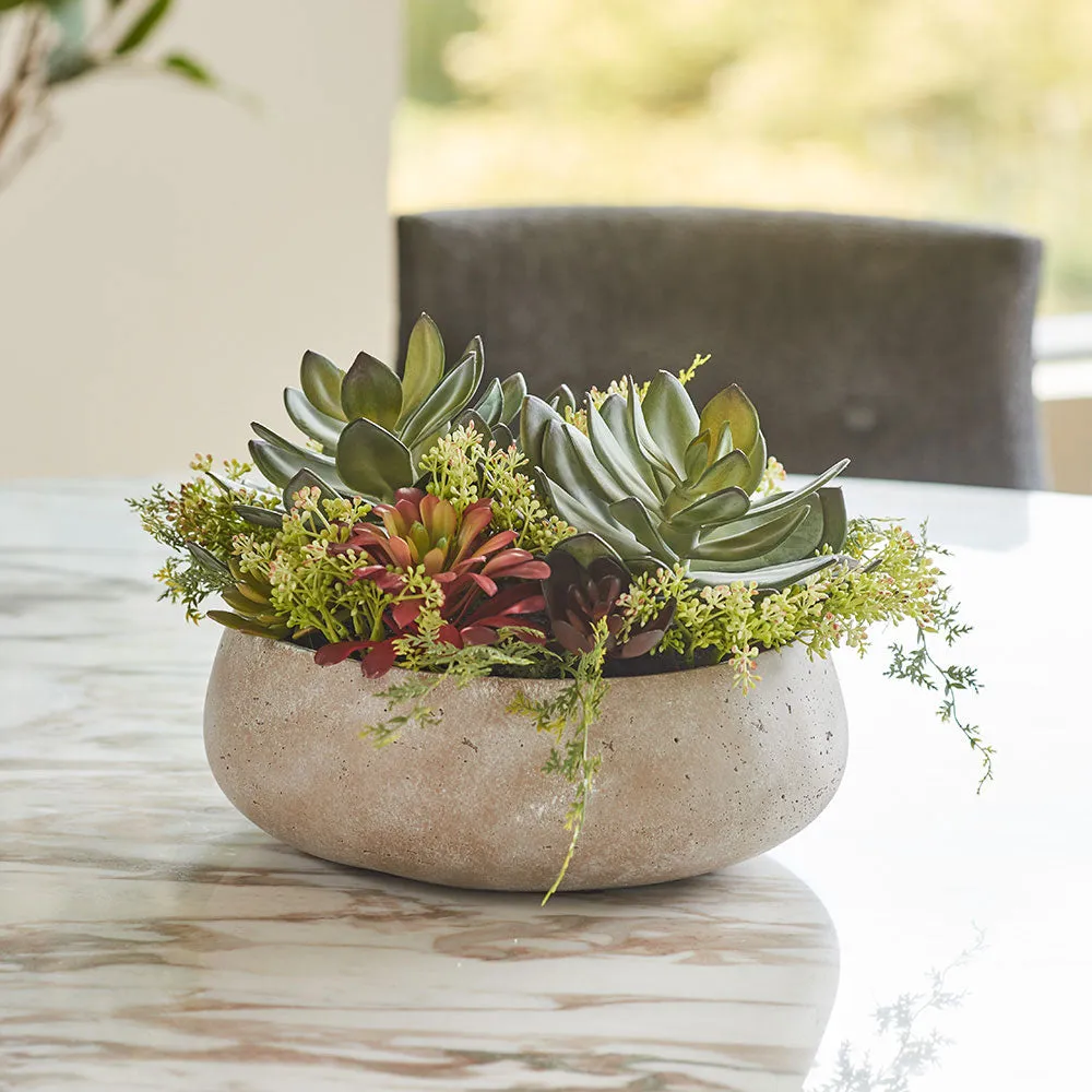 Artificial Succulent Arrangement - Round