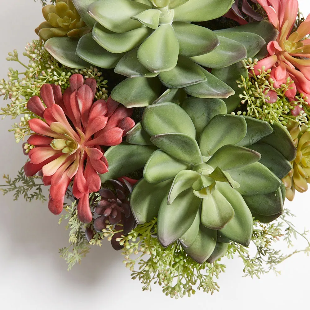 Artificial Succulent Arrangement - Round