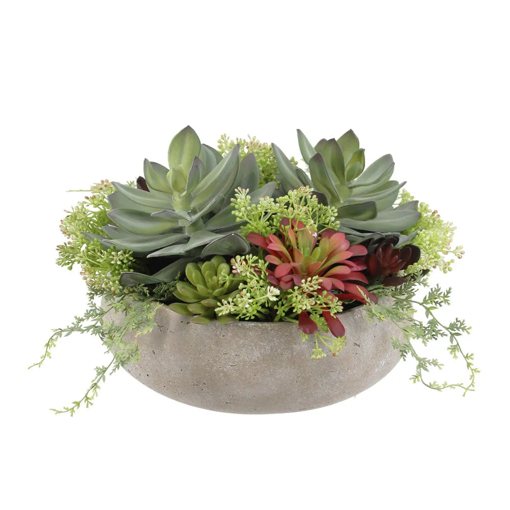 Artificial Succulent Arrangement - Round