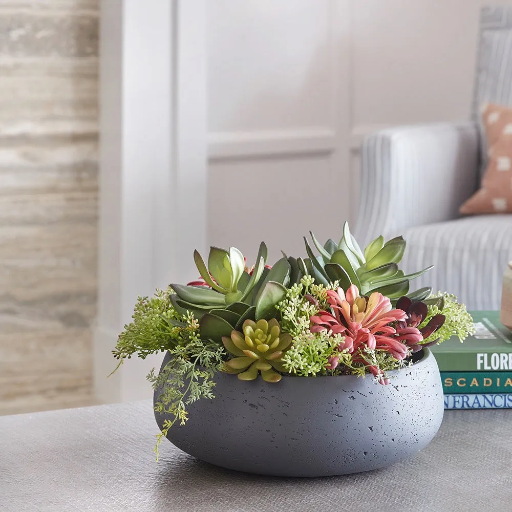 Artificial Succulent Arrangement - Round