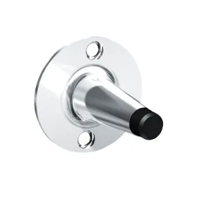 ASI 0719 Commercial Restroom Door Bumper, 2-3/16" Diameter, Surface-Mounted, Zamak w/ Chrome Finish