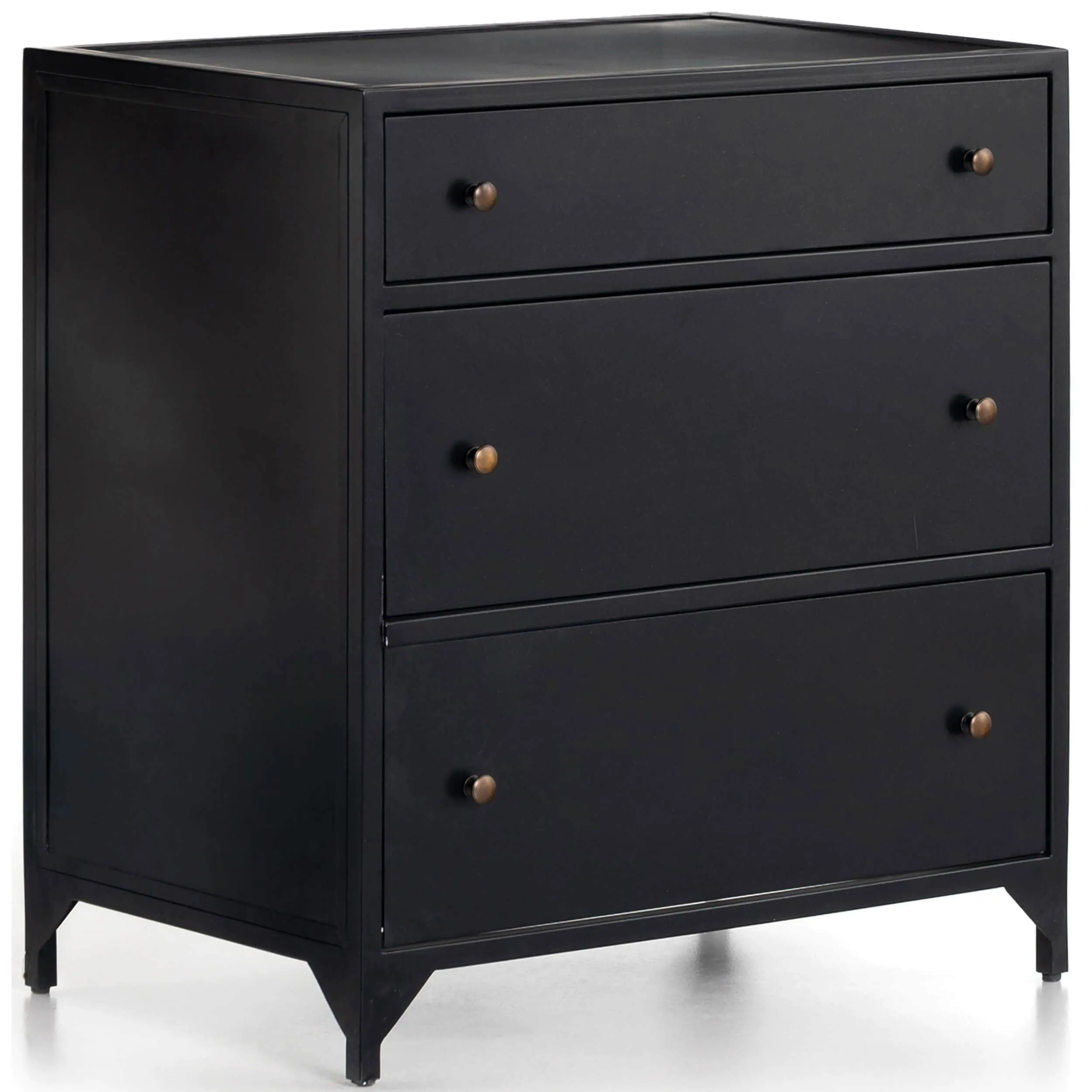 Belmont Storage Nightstand, Large, Black