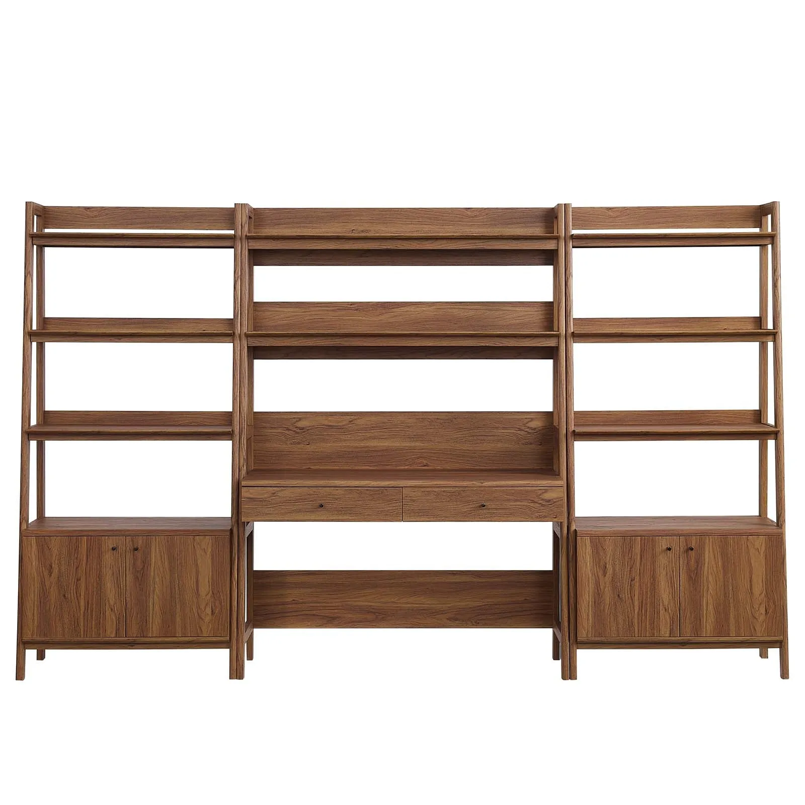 Bixby 3-Piece Wood Office Desk and Bookshelf By Modway - EEI-6115