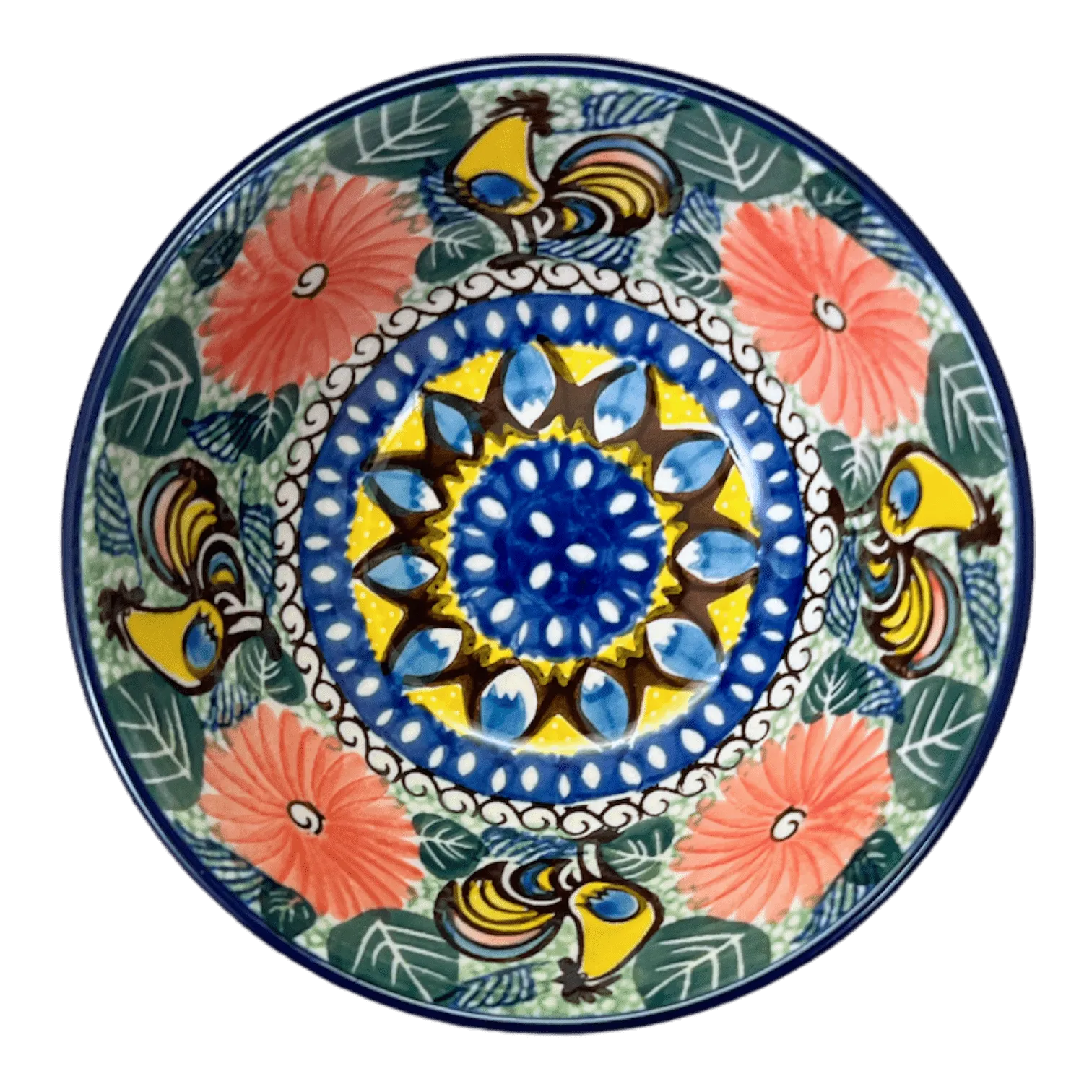 Bowl, Round, Kitchen, 5.5" in "Regal Roosters" by Ceramika Artystyczna | A059-U2617