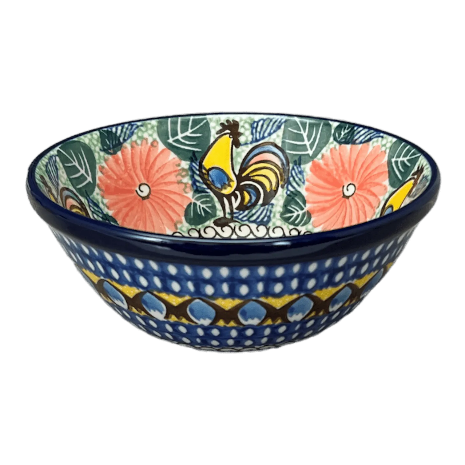 Bowl, Round, Kitchen, 5.5" in "Regal Roosters" by Ceramika Artystyczna | A059-U2617