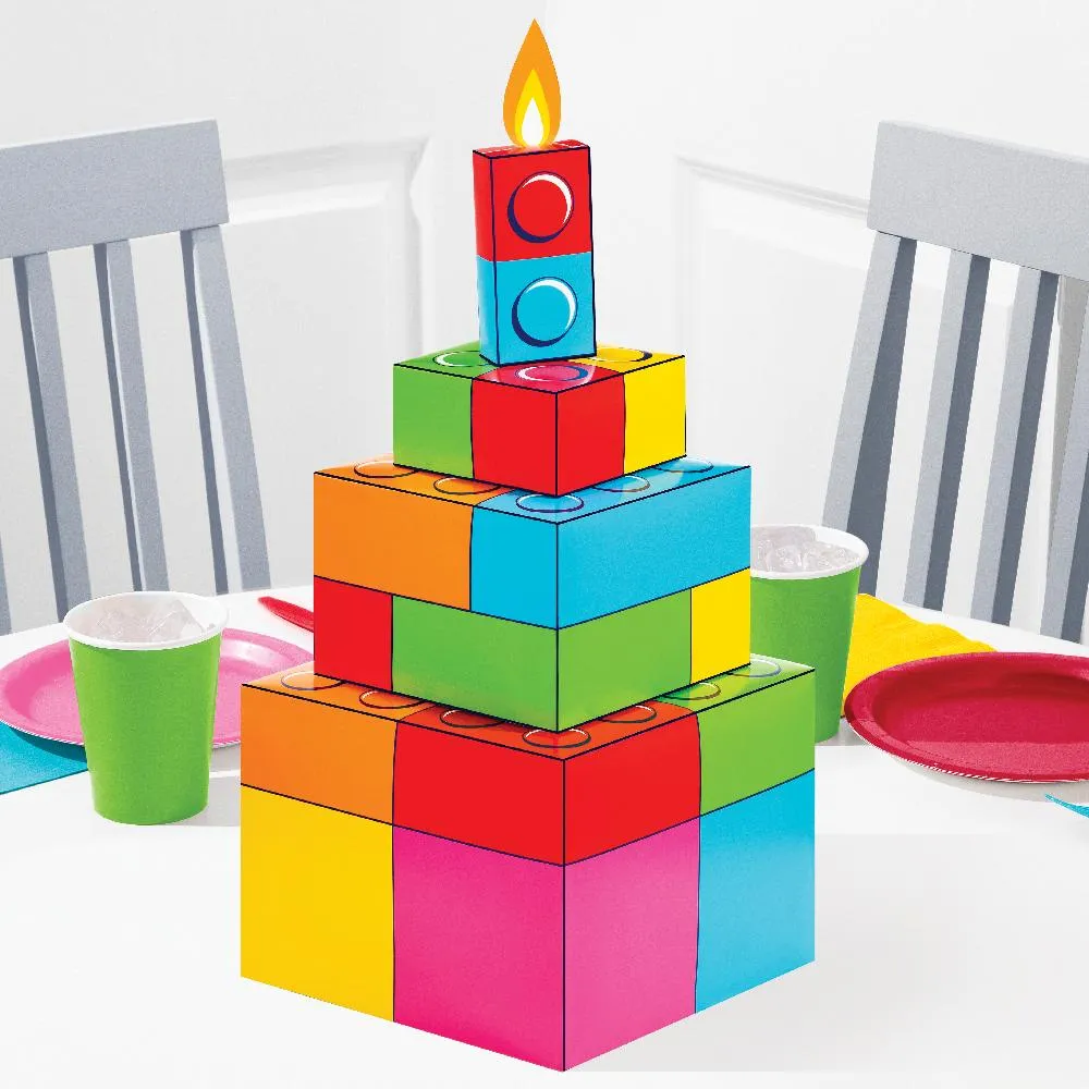 Bulk Block Bash Toy Blocks Centerpieces (Case of 6)