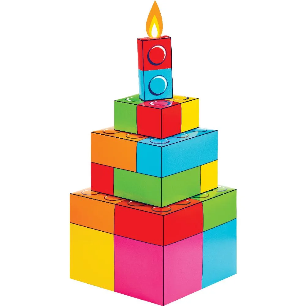 Bulk Block Bash Toy Blocks Centerpieces (Case of 6)