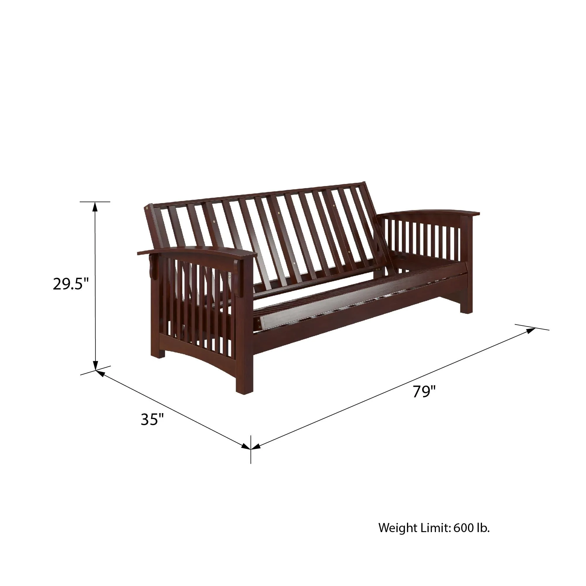 Cameron All Wood Futon Frame