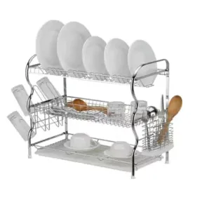 Chrome Dish Rack 3-Tier/Level SGN265