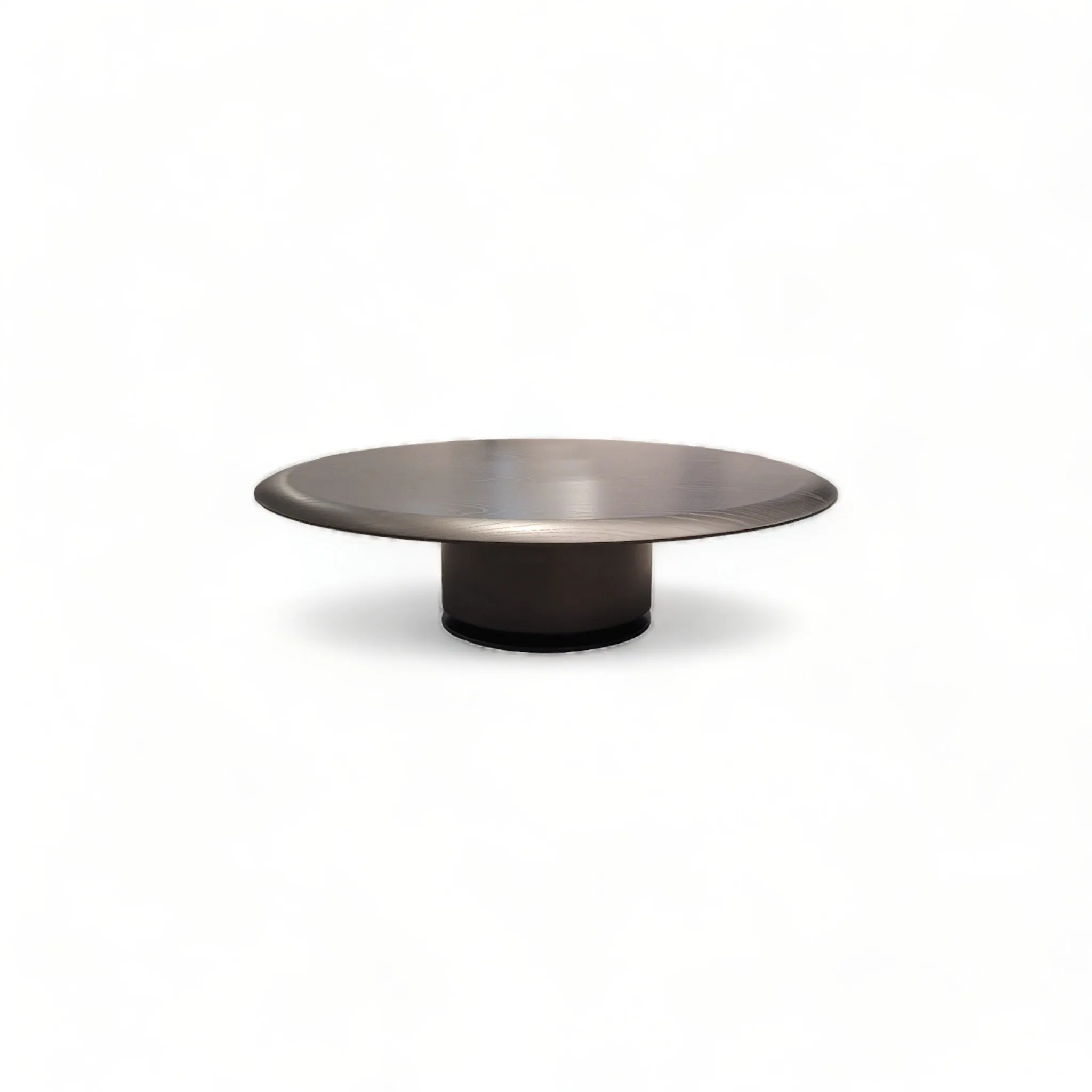 Cisa Graphite Oak Round Large Coffee Table