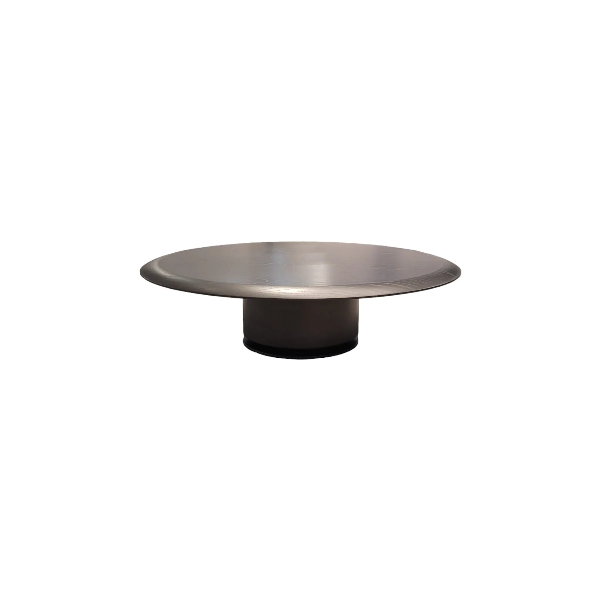 Cisa Graphite Oak Round Large Coffee Table