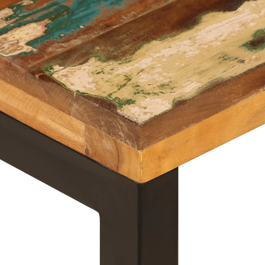 Coffee Table 39.4"x19.7"x13.8" Solid Reclaimed Wood and Steel