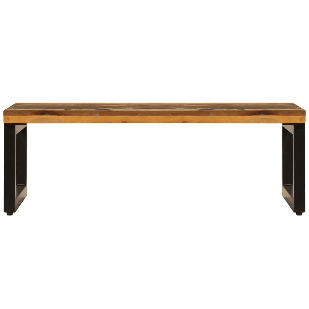 Coffee Table 39.4"x19.7"x13.8" Solid Reclaimed Wood and Steel