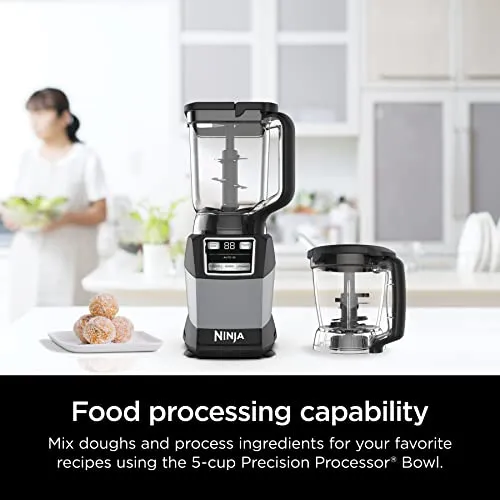 Compact Kitchen System, 1200W, 3 Functions for Smoothies, Dough & Frozen Drinks with Auto-IQ