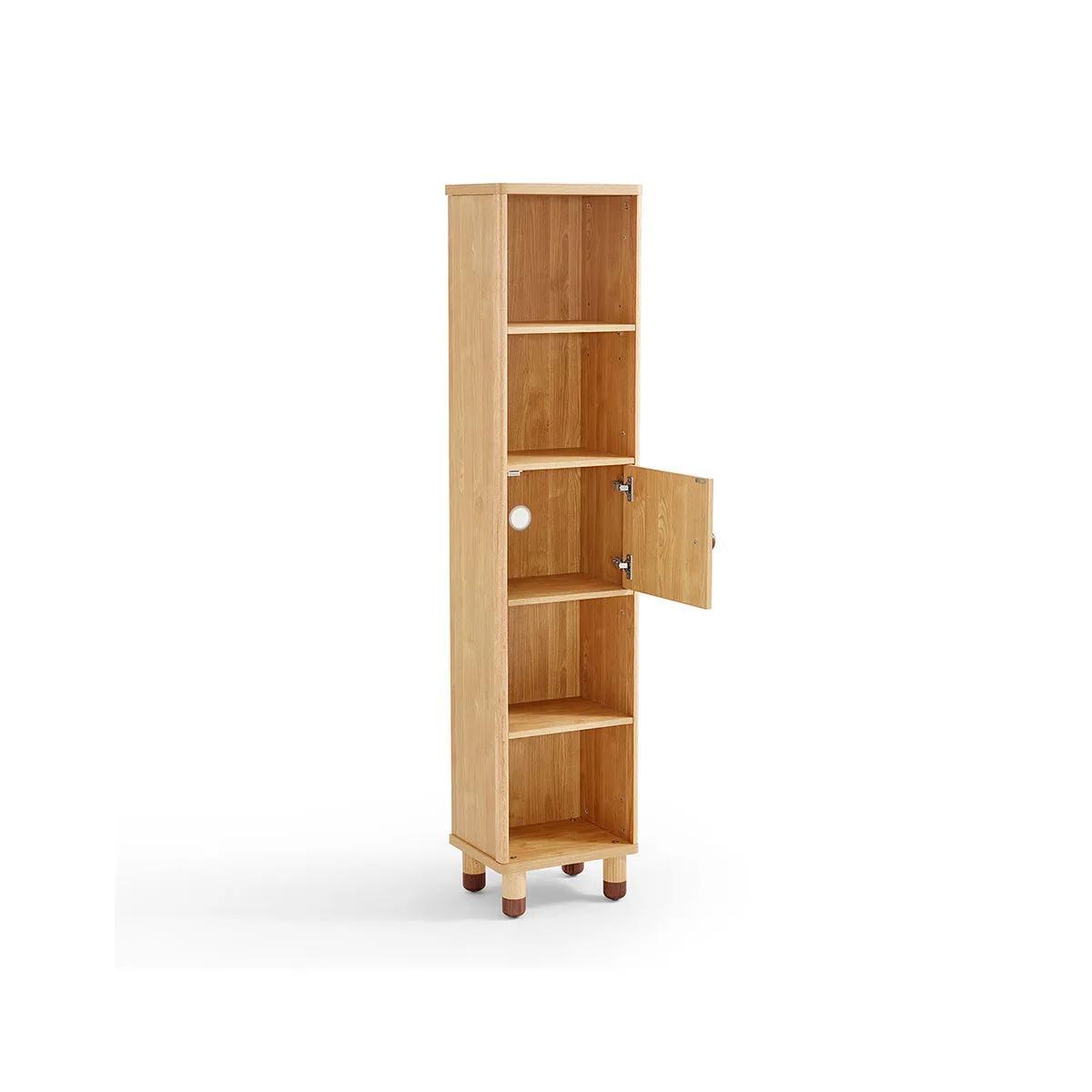 Dear Bear Kids Oak Storage Bookshelf