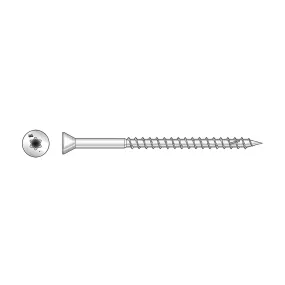 Deck-Drive DWP WOOD SS Screw - #7 x 2-1/4 in. T-15, Trim Head, Type 316 (5 lb.) (Pack of 6)