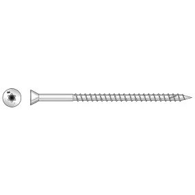 Deck-Drive DWP WOOD SS Screw - #7 x 3 in. T-15, Trim Head, Type 305 (350-Qty) (Pack of 6)