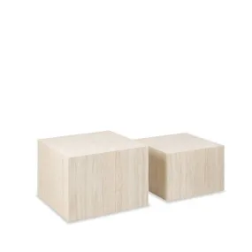 Dice Coffee Tables 2 pce Set - Square