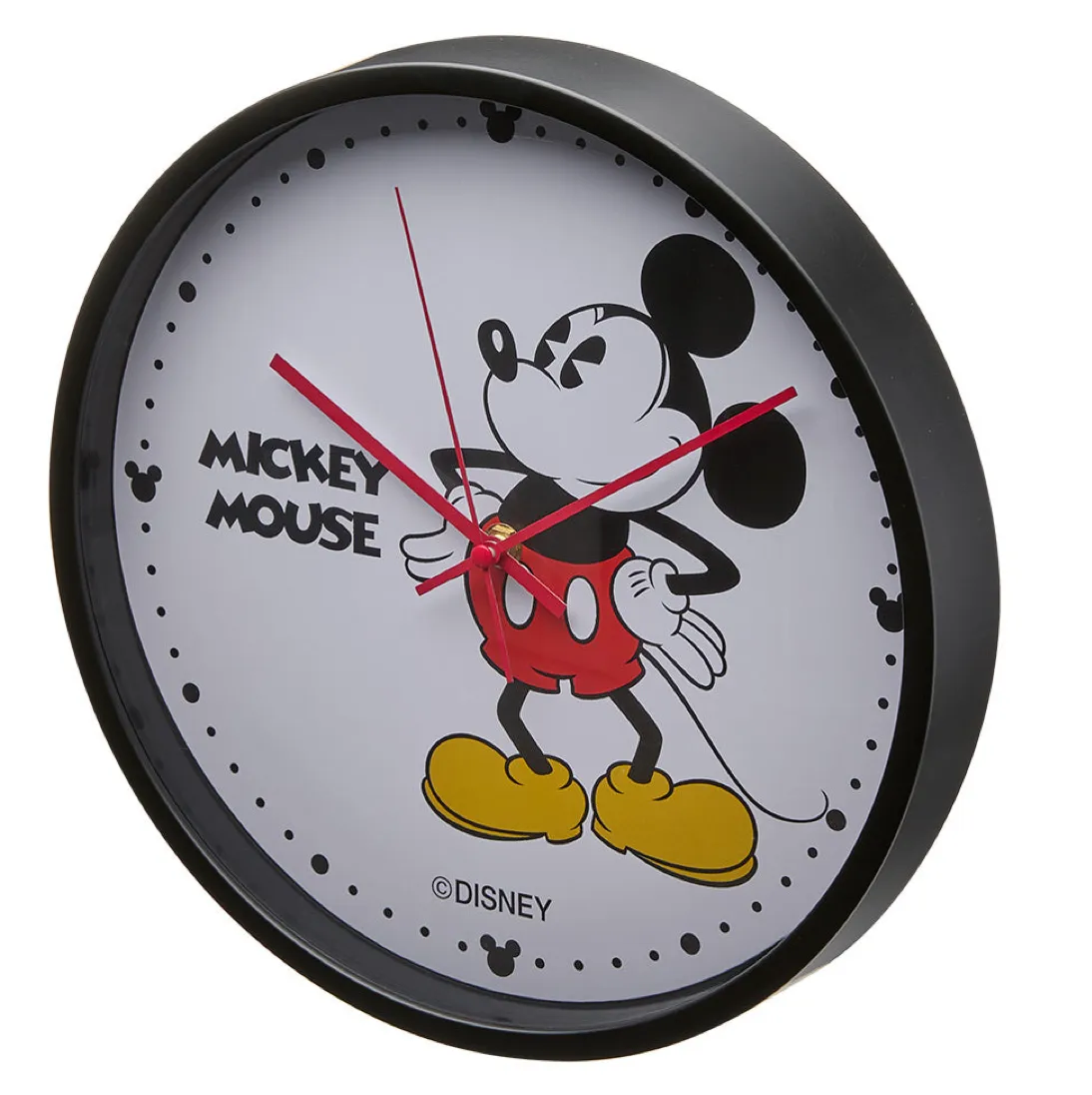 Disney Mickey Mouse 30cm Wall Clock - Black