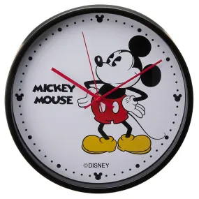 Disney Mickey Mouse 30cm Wall Clock - Black