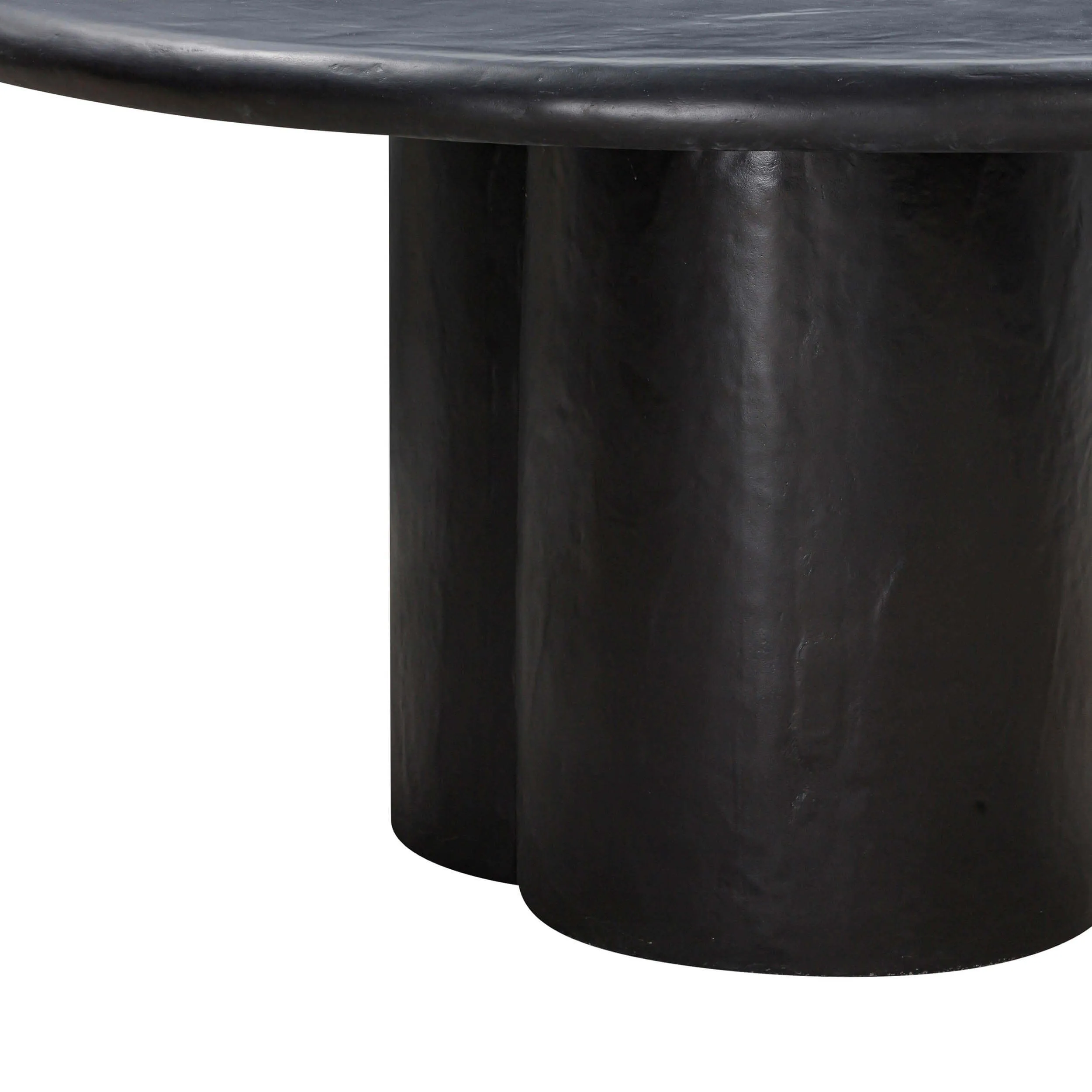 Elika Round Dining Table, Black