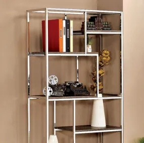 Elvira Contemporary Display Shelf, Chrome Finish  By Benzara