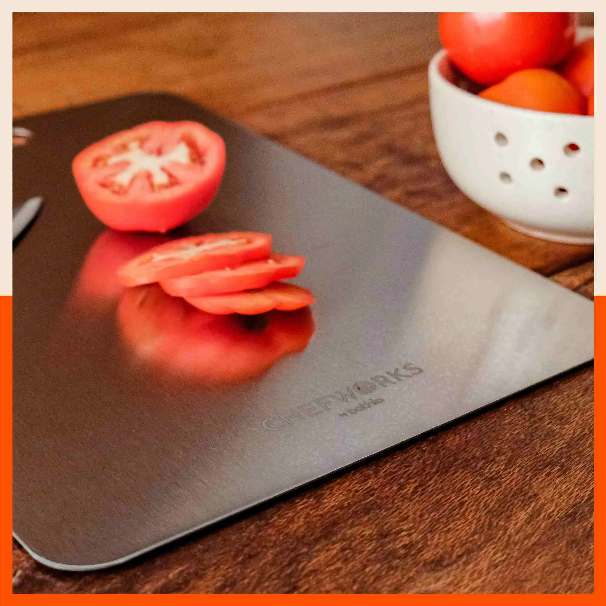 ENOX Stainless Steel Chopping Board | Small For Home (Size: 150mm x 200mm, Thickness: 1.5mm)