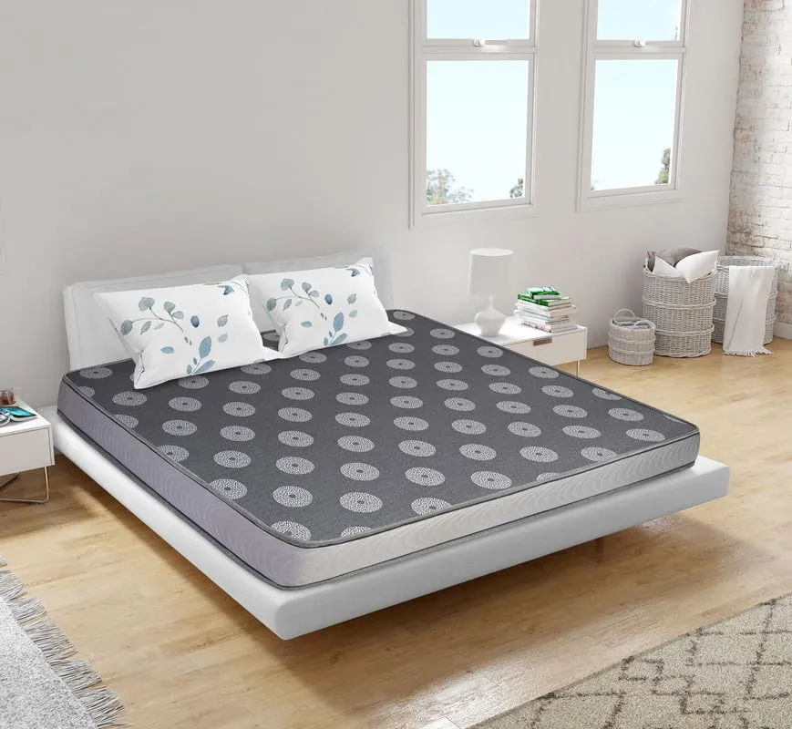 Feather Sleep Orthopedic Dual Comfort Soft & Firm 4 inch High Resilience (HR) Foam Mattress72X30X4-Single Bed