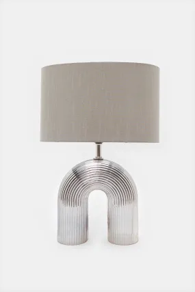 Gray U Shape Table Lamp